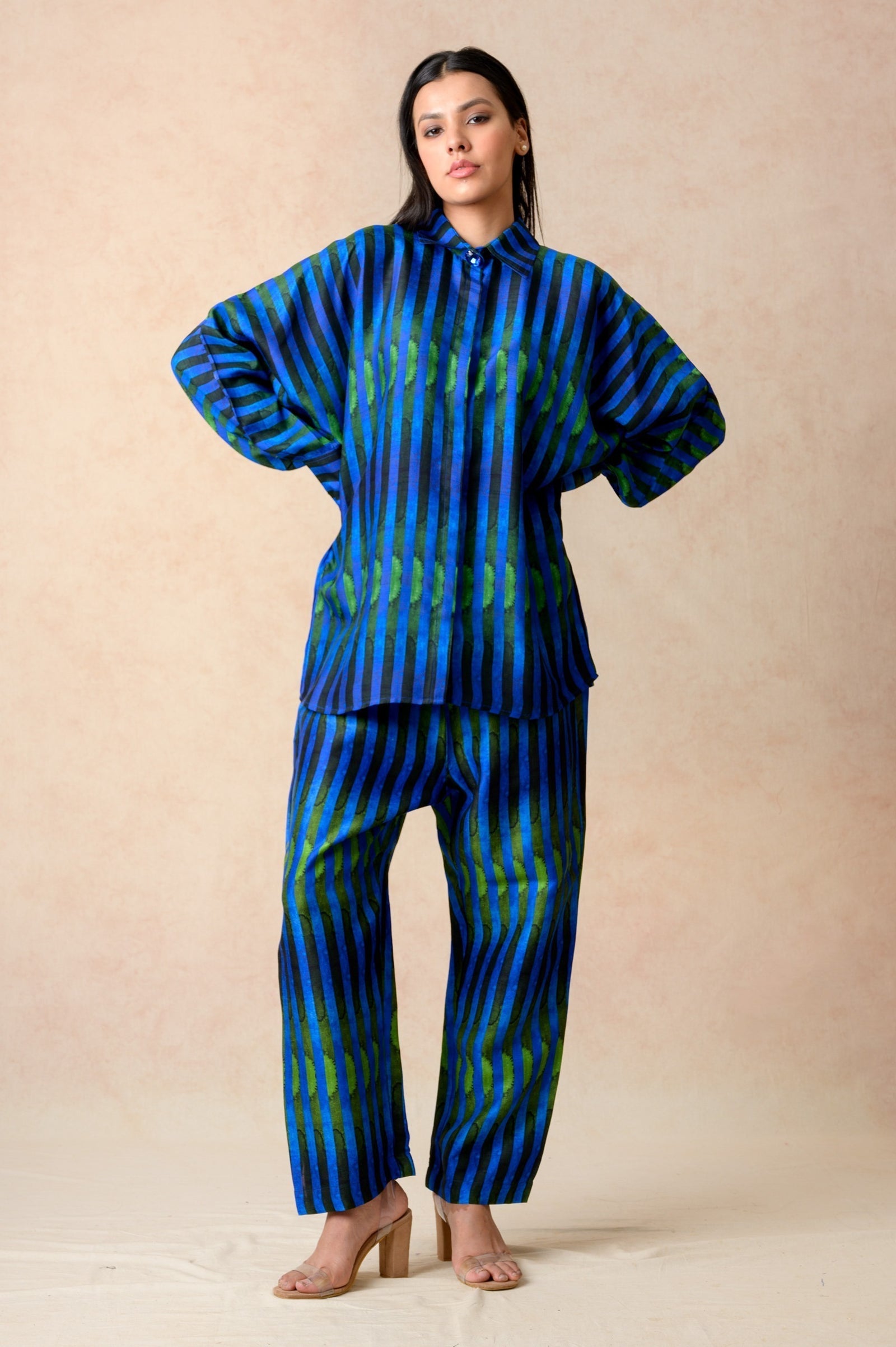 Stripes print twinning set for Mom + Son image 4
