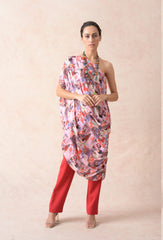 Cowl tunic with pants image 0