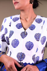 Hand-Embroidered Coat With Flared Pants image 3