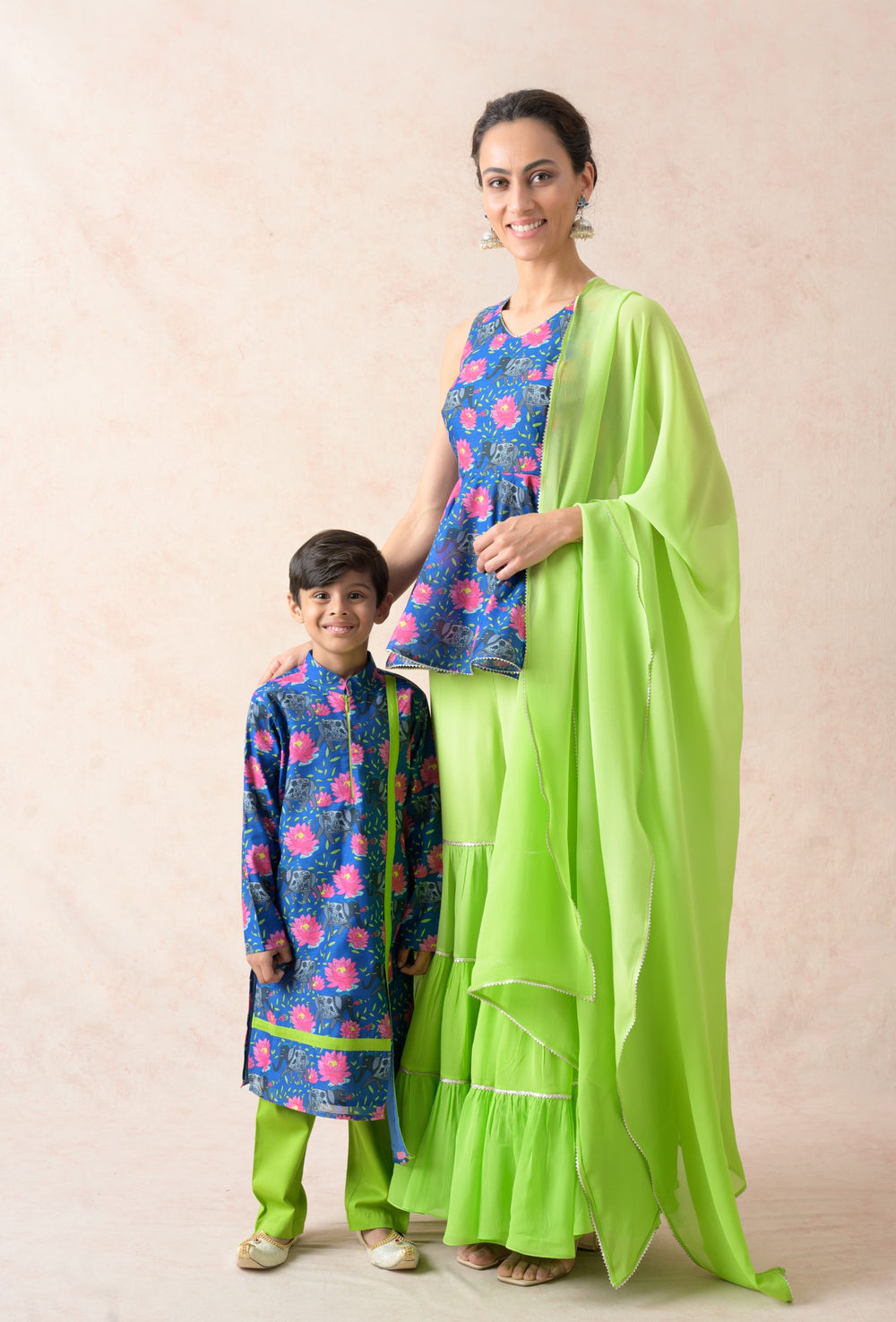 Lapis blue twinning set for Mom + Son image 0