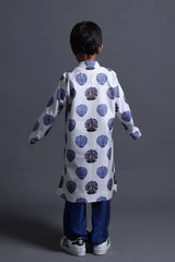 Neeli Buti Leather Work Twinning Set for Father + Son image 2