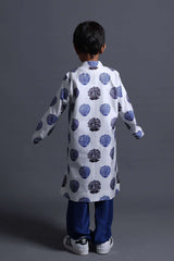 Neeli Buti Leather Work Twinning Set for Mom + Father + Son image 2