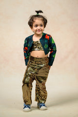 Antique gold metallic twinning set for Mom + Daughter image 18