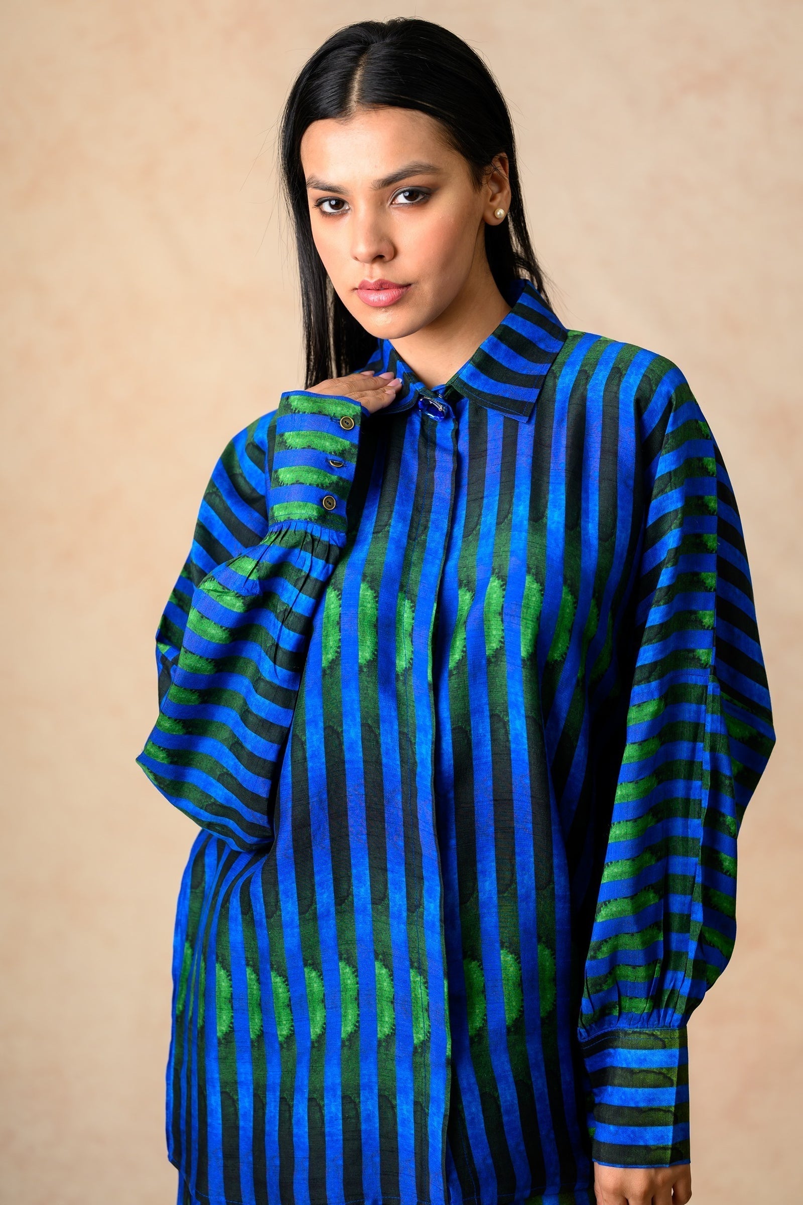Stripes print twinning set for Mom + Son image 6