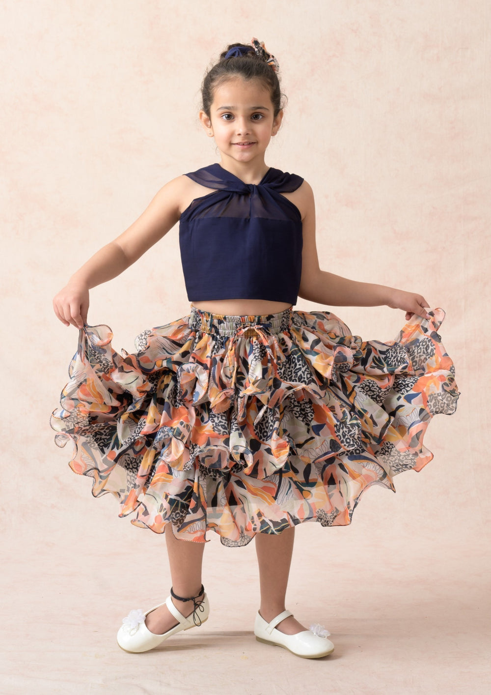 Top with ruffle skirt image 2