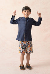 Pure Linen shirt with shorts image 0