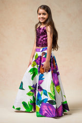 Hand Embroidered silk twinning set for Mom + Daughter image 14