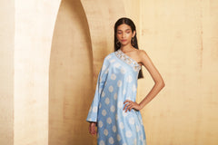 Hand Embroidered Off shoulder tunic set image 5