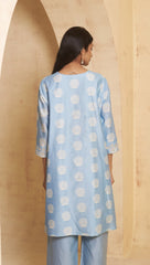 Hand Embroidered Kurta with pant image 1