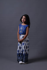 Hand Embroidered Crop Top With Pleated Pants image 5