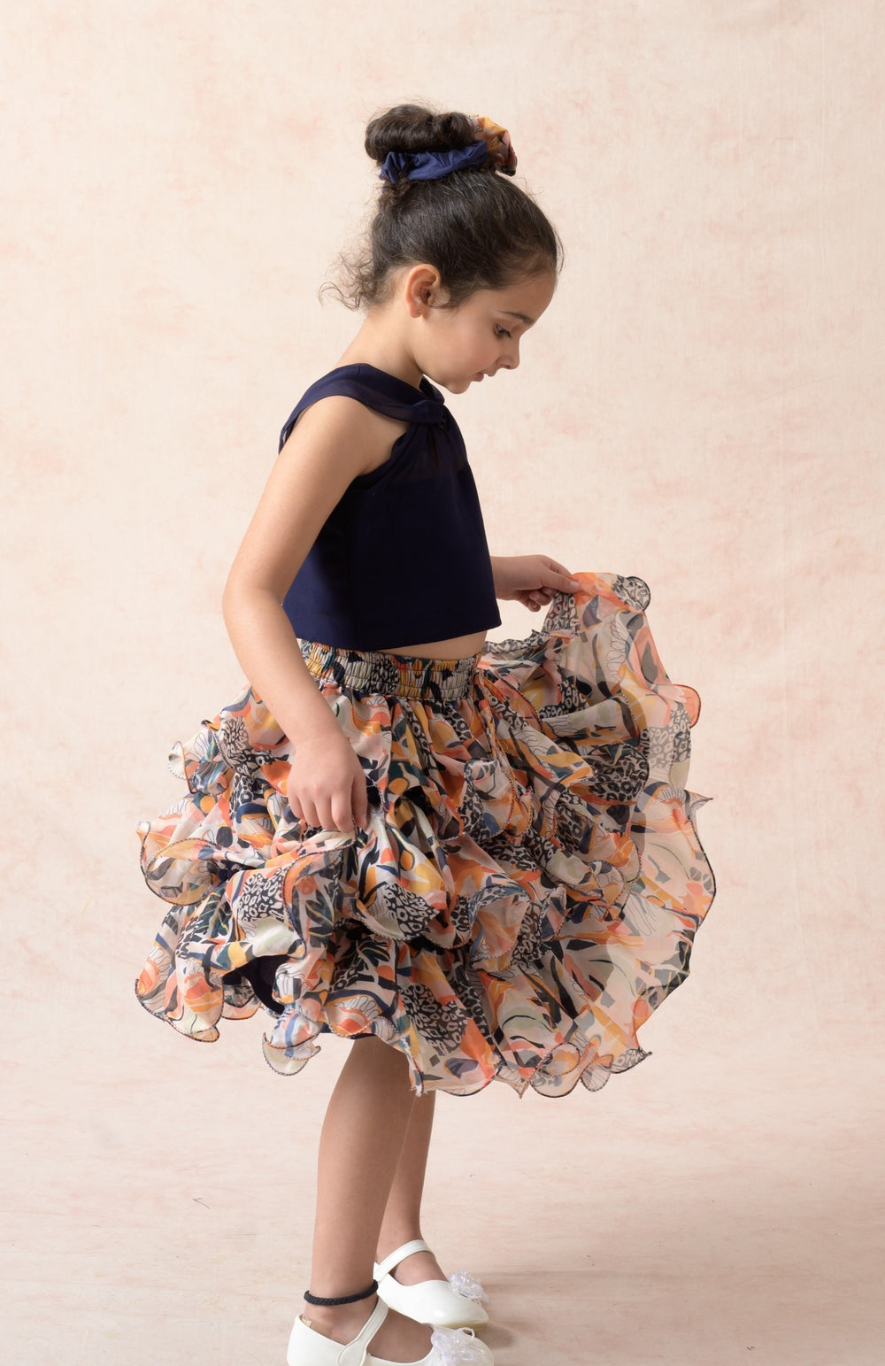 Top with ruffle skirt image 3
