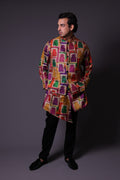 Nehru Jacket With Asymmetrical Kurta And Pant image 0