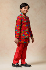 Printed Kurta Pyjama image 3