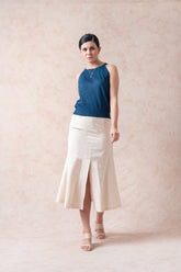 Spring Wood White Maxi Skirt image 0