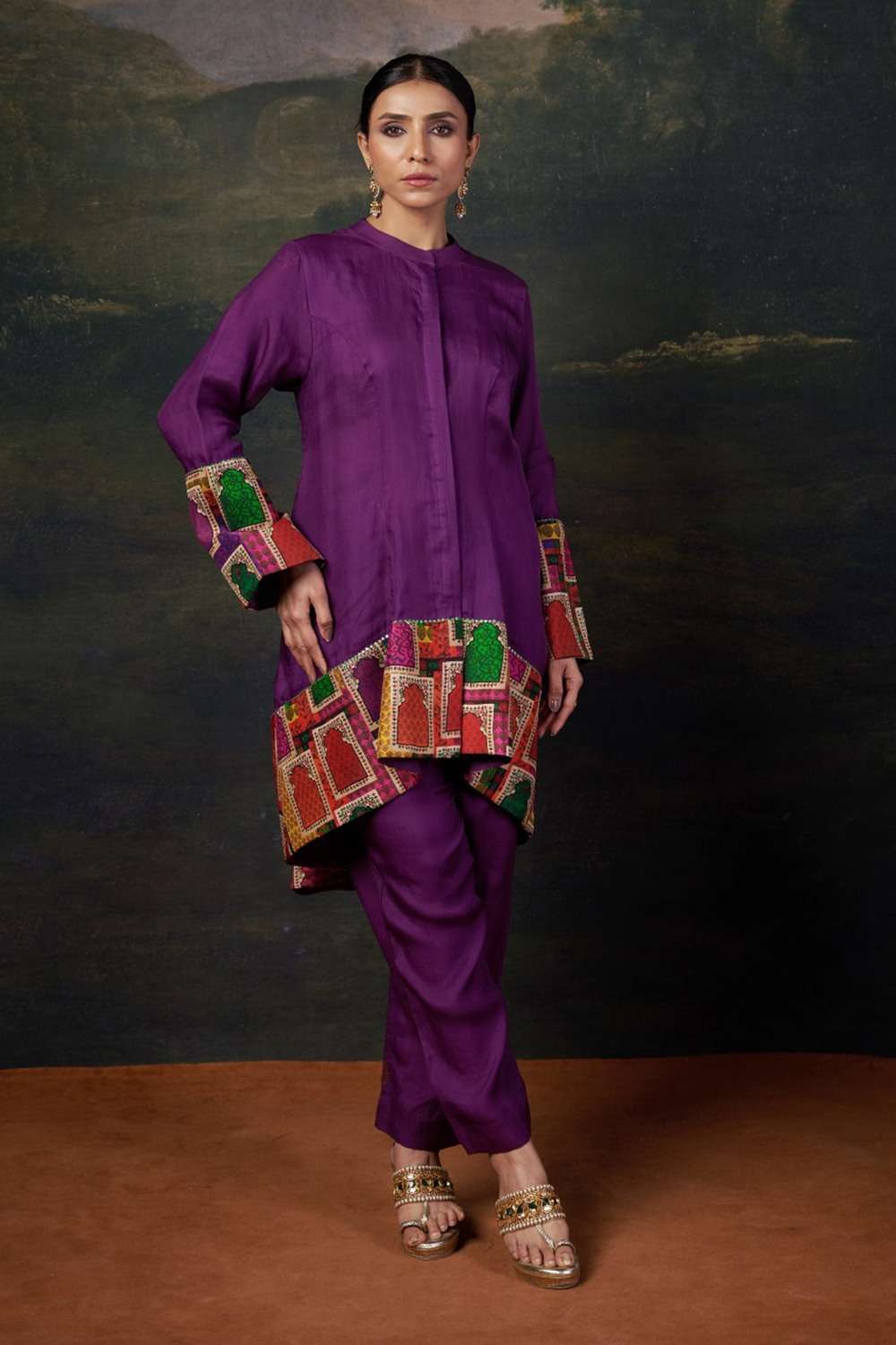 Organza Coord Purple Set image 0