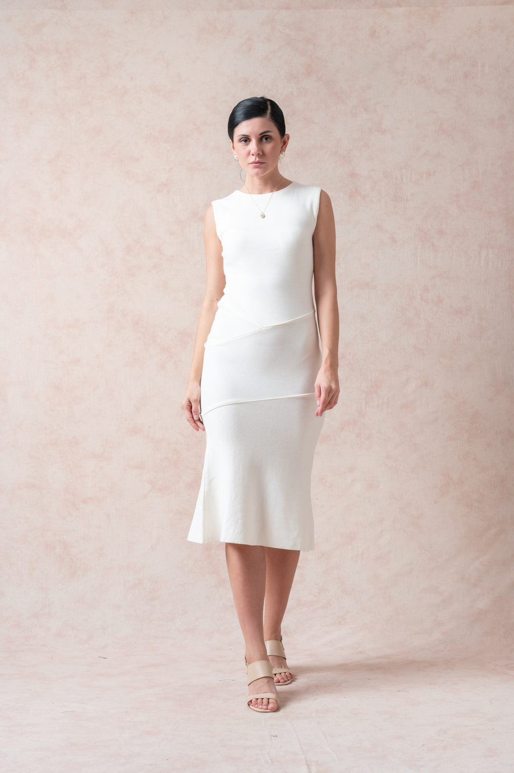 Pearl White Long Maxi Dress image 0