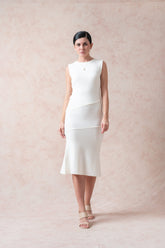 Pearl White Long Maxi Dress image 0