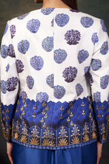 Celebrity Sapna Choudhary in Hand Embroidered Coat With Pre-Draped Saree image 6