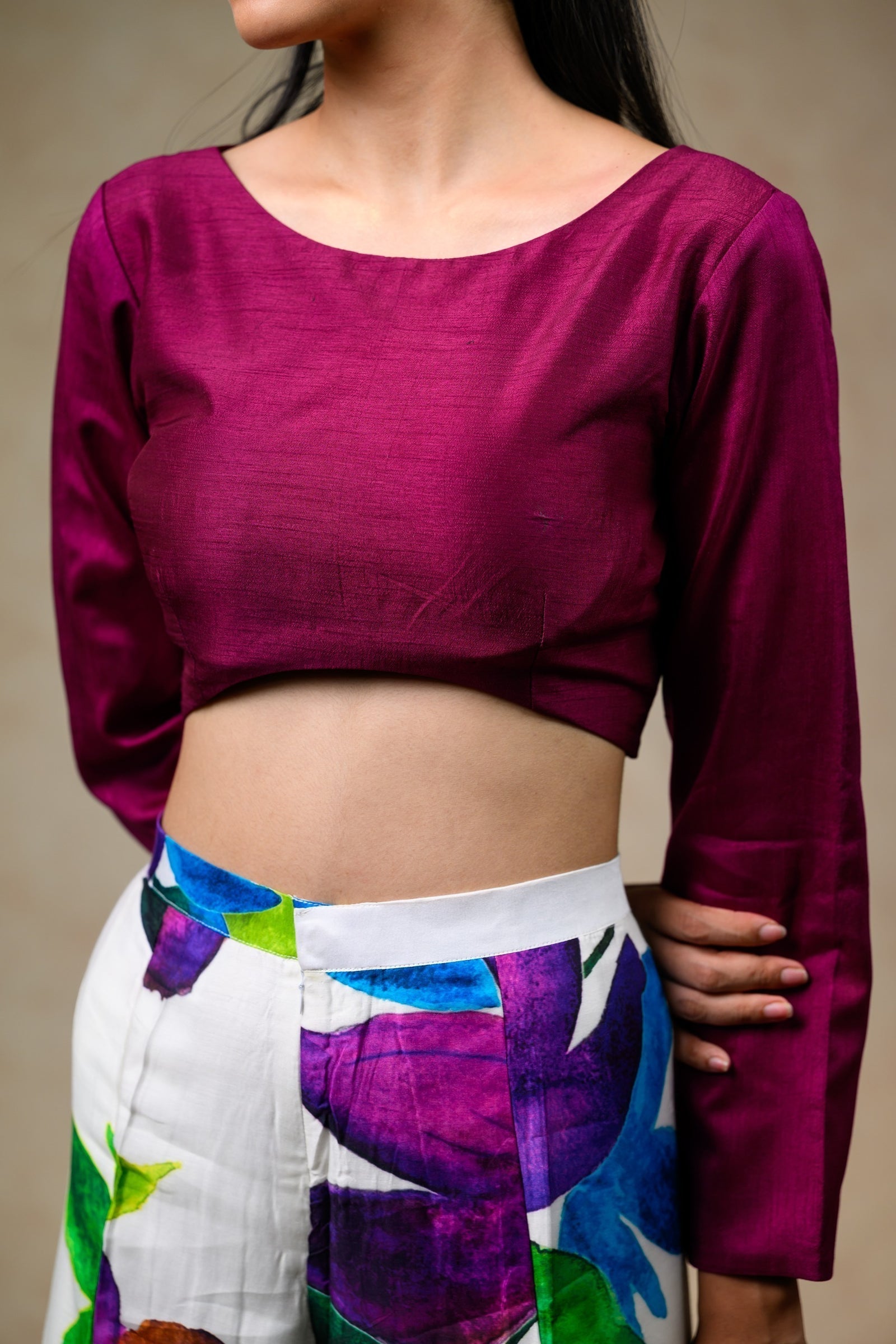 Crop Top With Pants twinning set for Mom + Daughter image 7