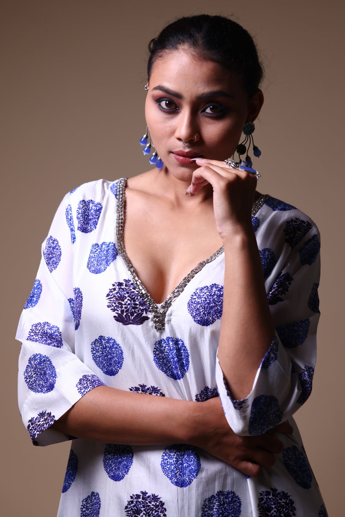 Isha Stone Work Kurta With Palazzo