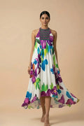 Isla — Embroidered Silk Shantoon Dress