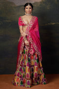 Ruhi - Pink Heavy Zardosi Work Bridal Lehenga Set