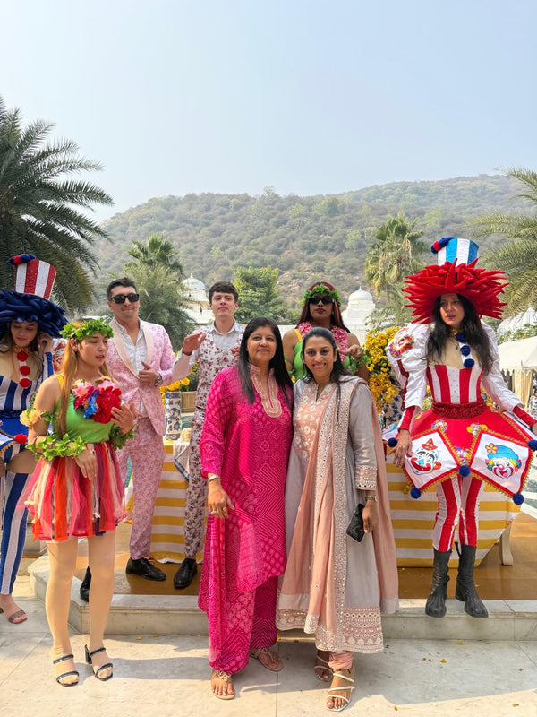 Thread Hand-Embroidery Anarkali set with dupatta in Pastel shade