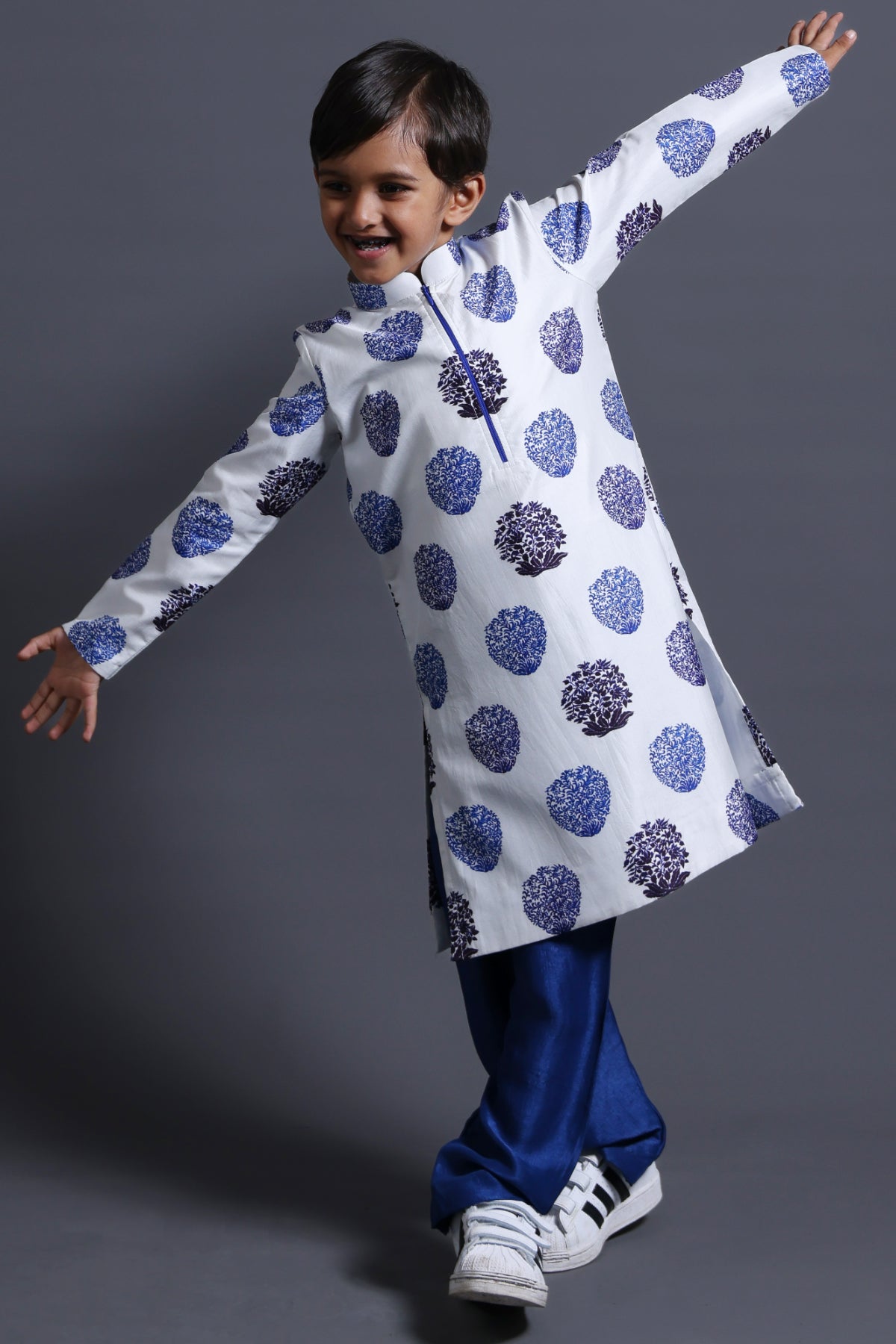 Zipper Kurta With Pyjama