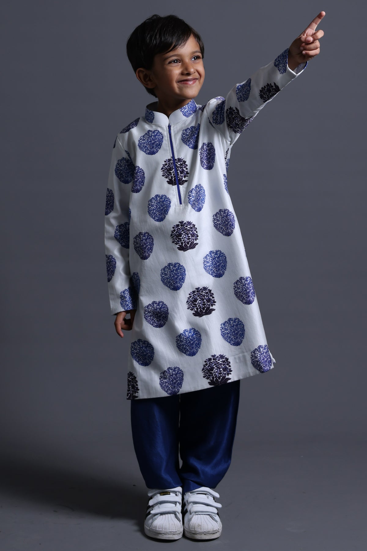 Zipper Kurta With Pyjama