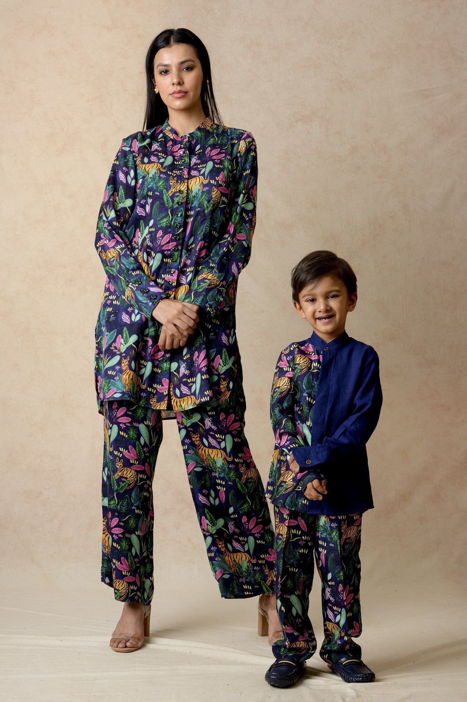 Stone Embellished twinning set for Mom + Son image 0