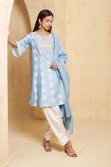 Hand Embroidered Short Anarkali with pyjama image 1