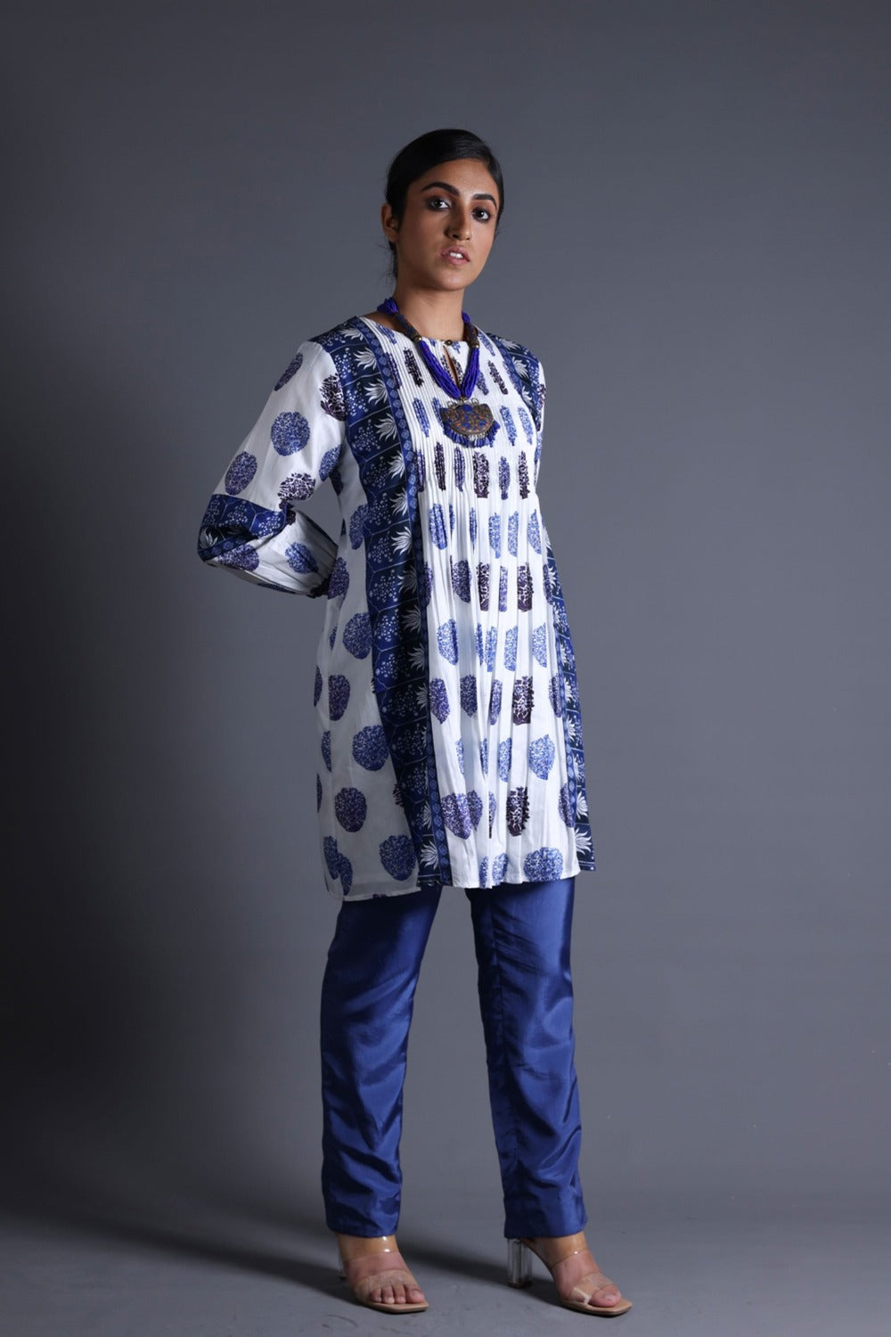Pleated Kurti With Pant image 1
