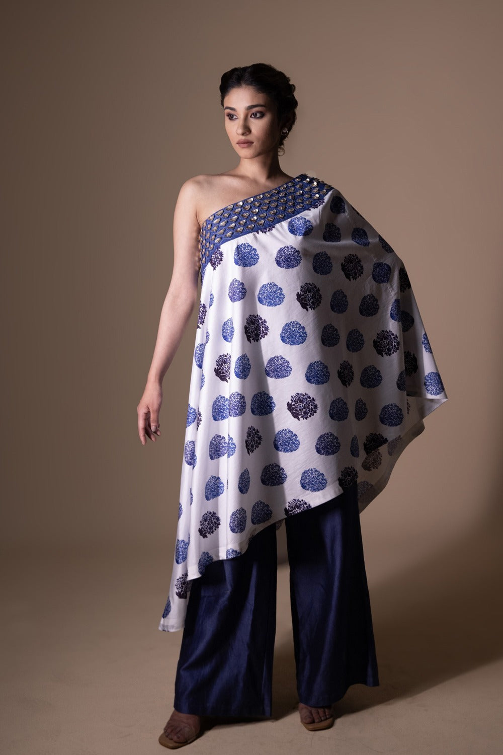 Off Shoulder Tunic With Palazzo image 0