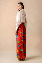 Organza Top With Flared Pants image 3