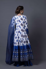 Neeli buti Hand Embroidered twinning set for Mom + Daughter image 2