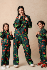 Flaming Lily print twinning set for Mom + Daughter + Son image 0