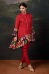 Organza Coord Red Set image 2