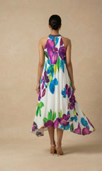 Isla — Embroidered Silk Shantoon Dress