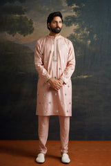 Rosewood overall hand embroidered mirror work kurta image 1