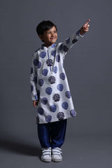 Neeli Buti Leather Work Twinning Set for Mom + Father + Son image 1