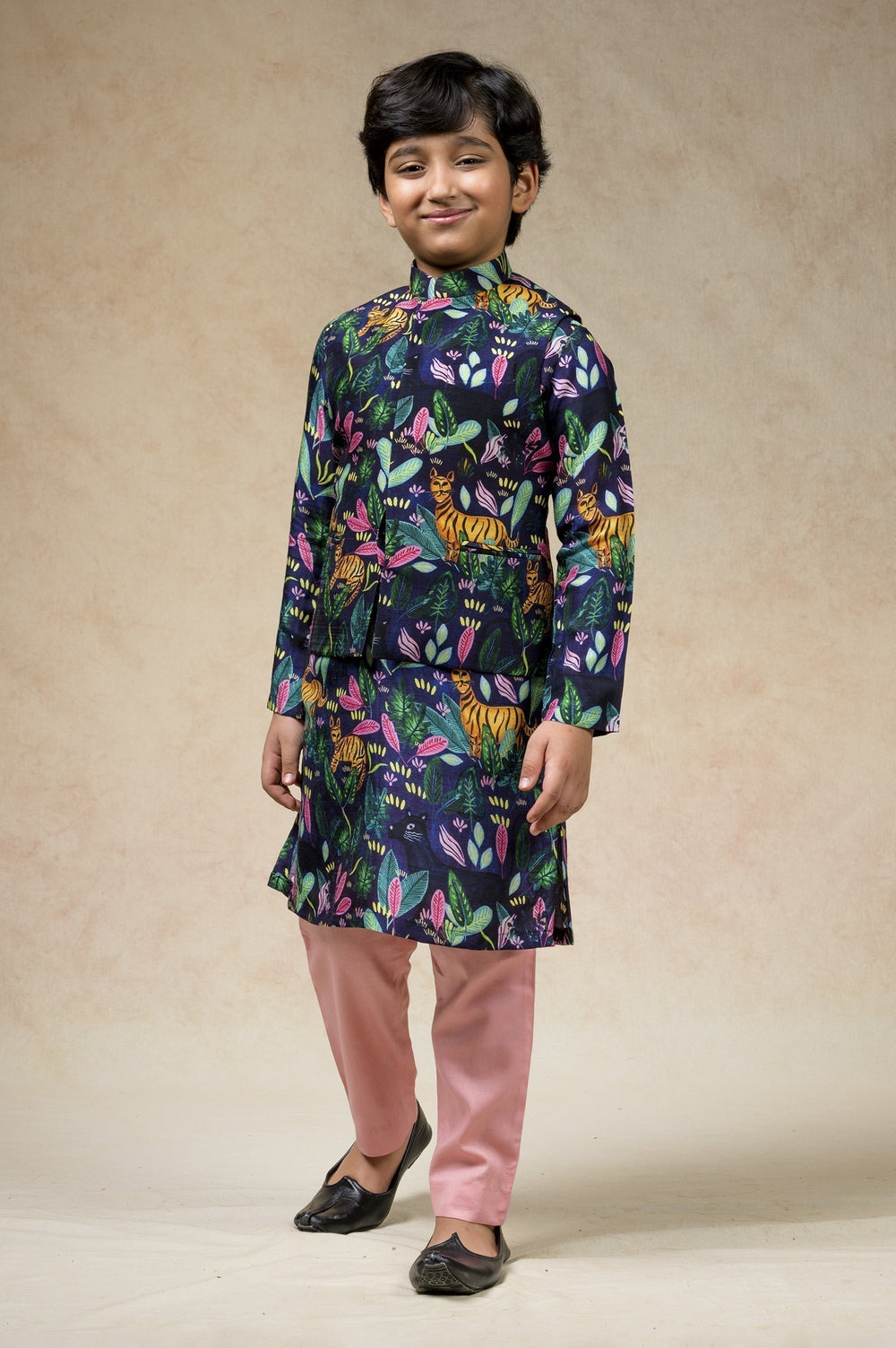 Multicolor jungle print twinning set for Mom + Son image 15