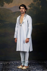 Mirror Work Kurta with Matching Pyjama image 1