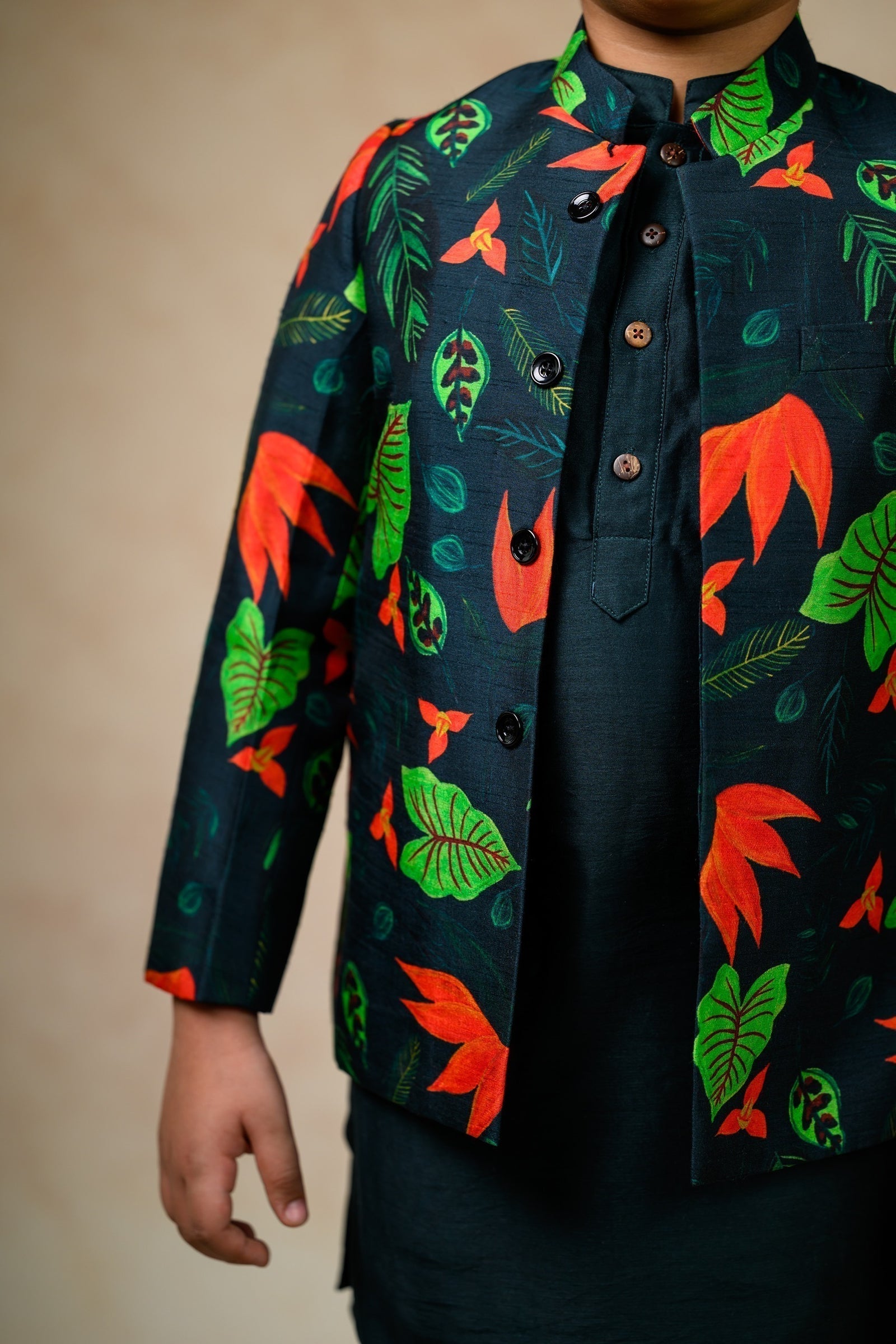 Indo Western Sherwani With Kurta Pyjama image 4