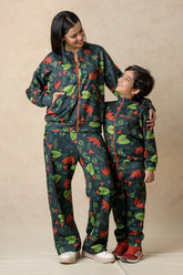 Flaming Lily print twinning set for Mom + Son image 0