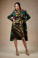 Trench Coat With Bodycon Dress image 2