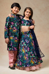 Printed Kurta Pyjama image 8