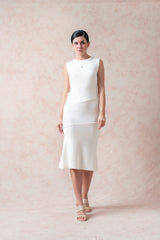 Pearl White Long Maxi Dress image 1
