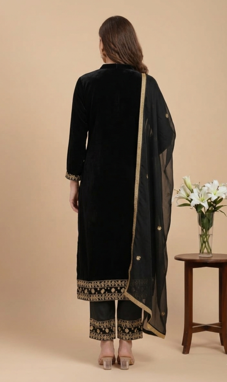 Hand Embroidery Zardozi work Kurta Set