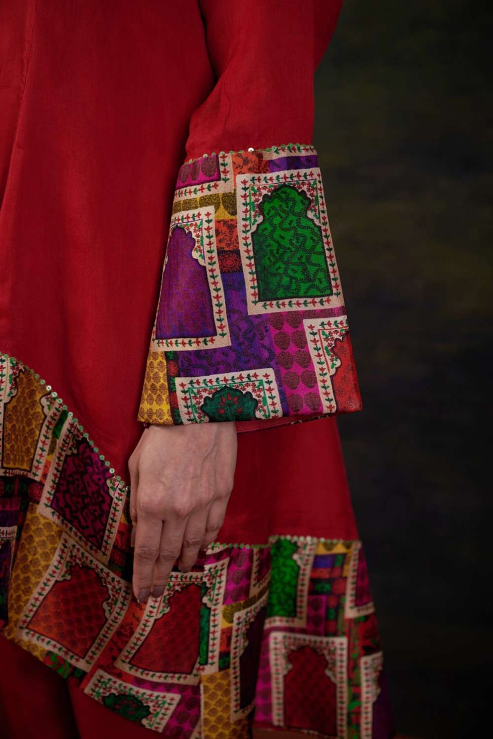 Organza Coord Red Set image 5