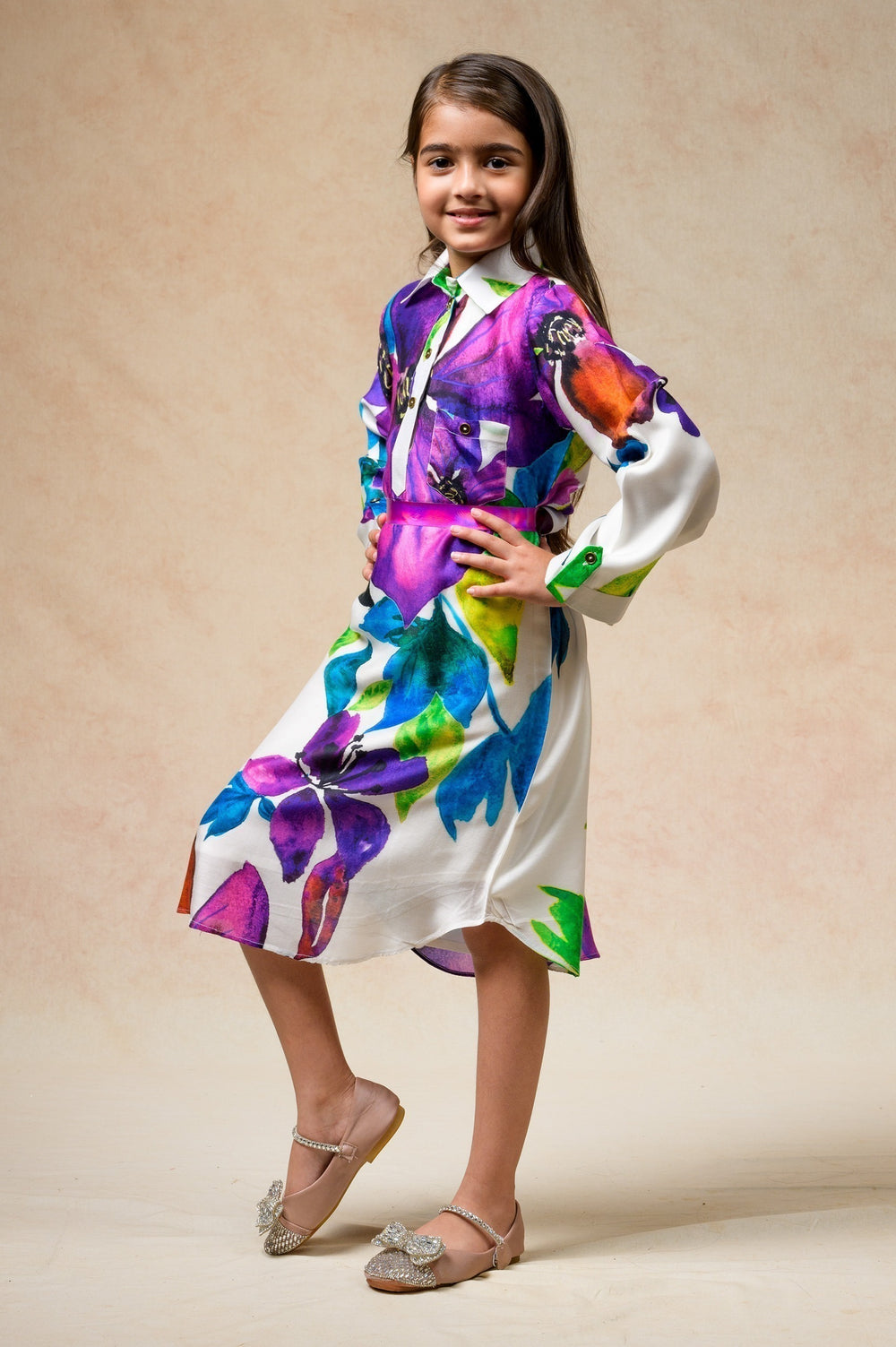 Floral print twinning set for Sister + Brother image 12